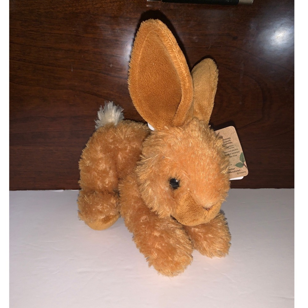 Aurora World Bitty Bunny Brown Plush Stuffed Animal Eco Friendly 31182 NEW - Picture 3 of 12